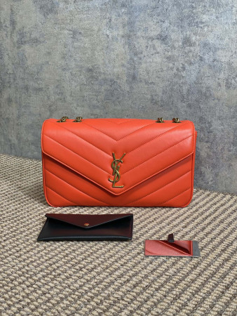 Y*L loulou medium in matelassÉ lambskin 29x17x8cm
