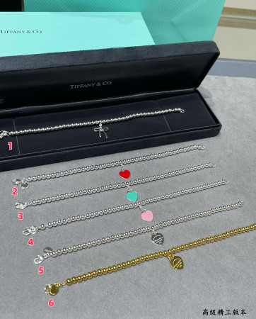 T*f*ny & co. beads & hearts bracelet ag925