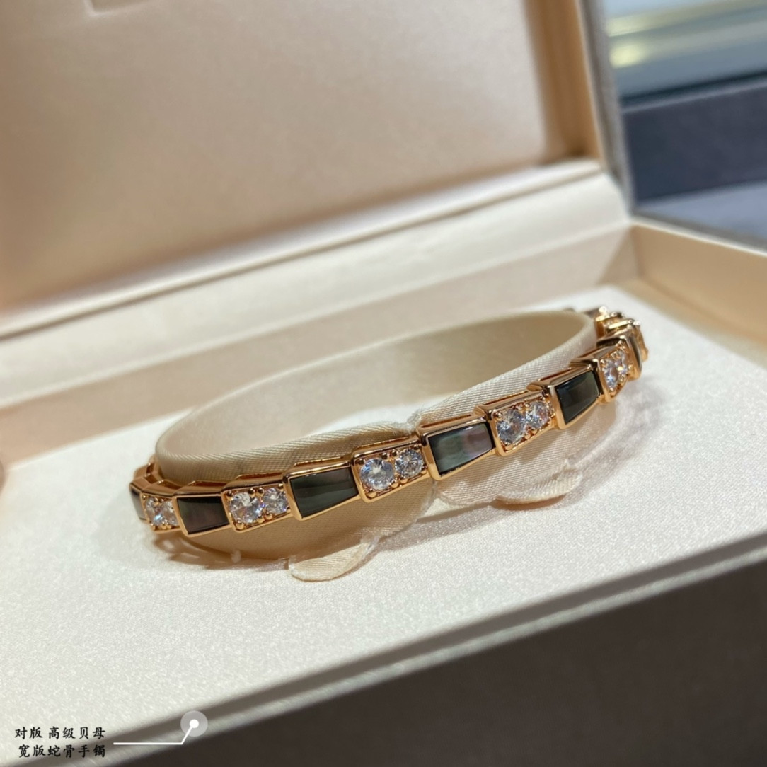 B*l*ai wide snake bone bracelet