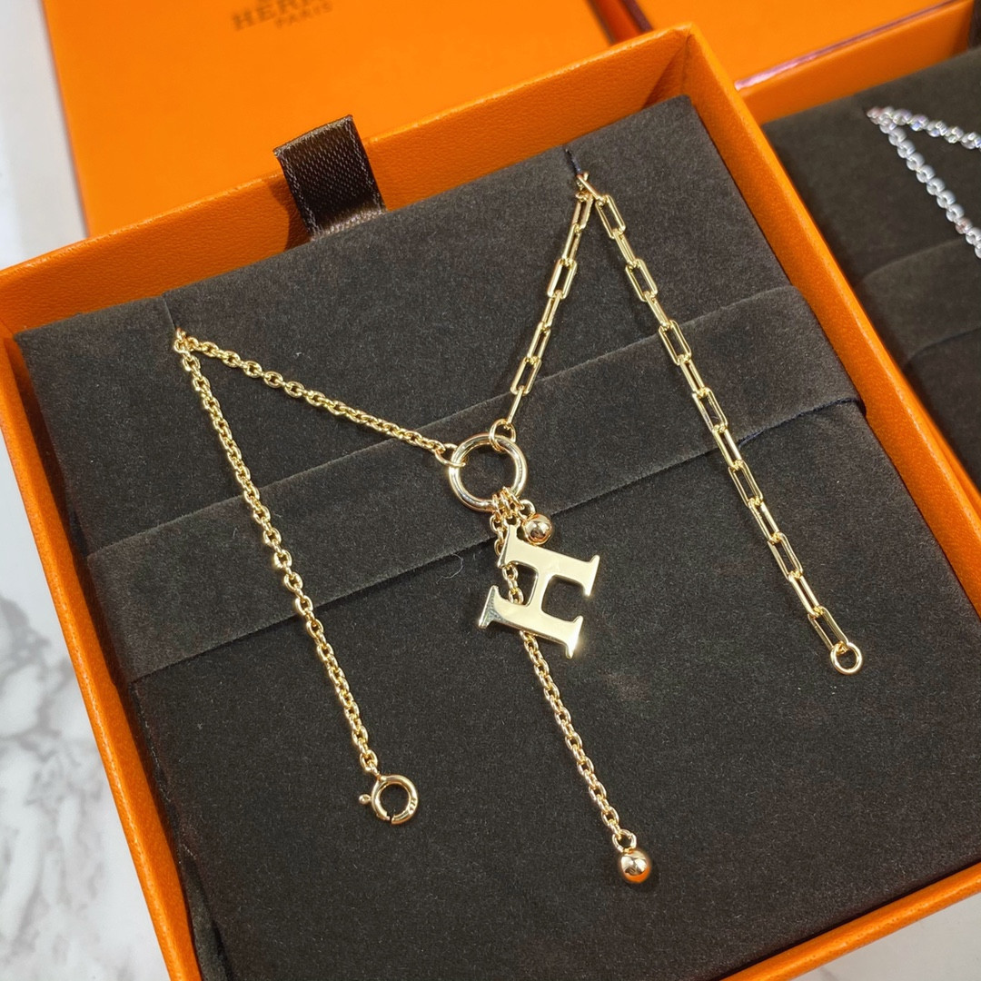 Hermès Mandarin Duck H Necklace