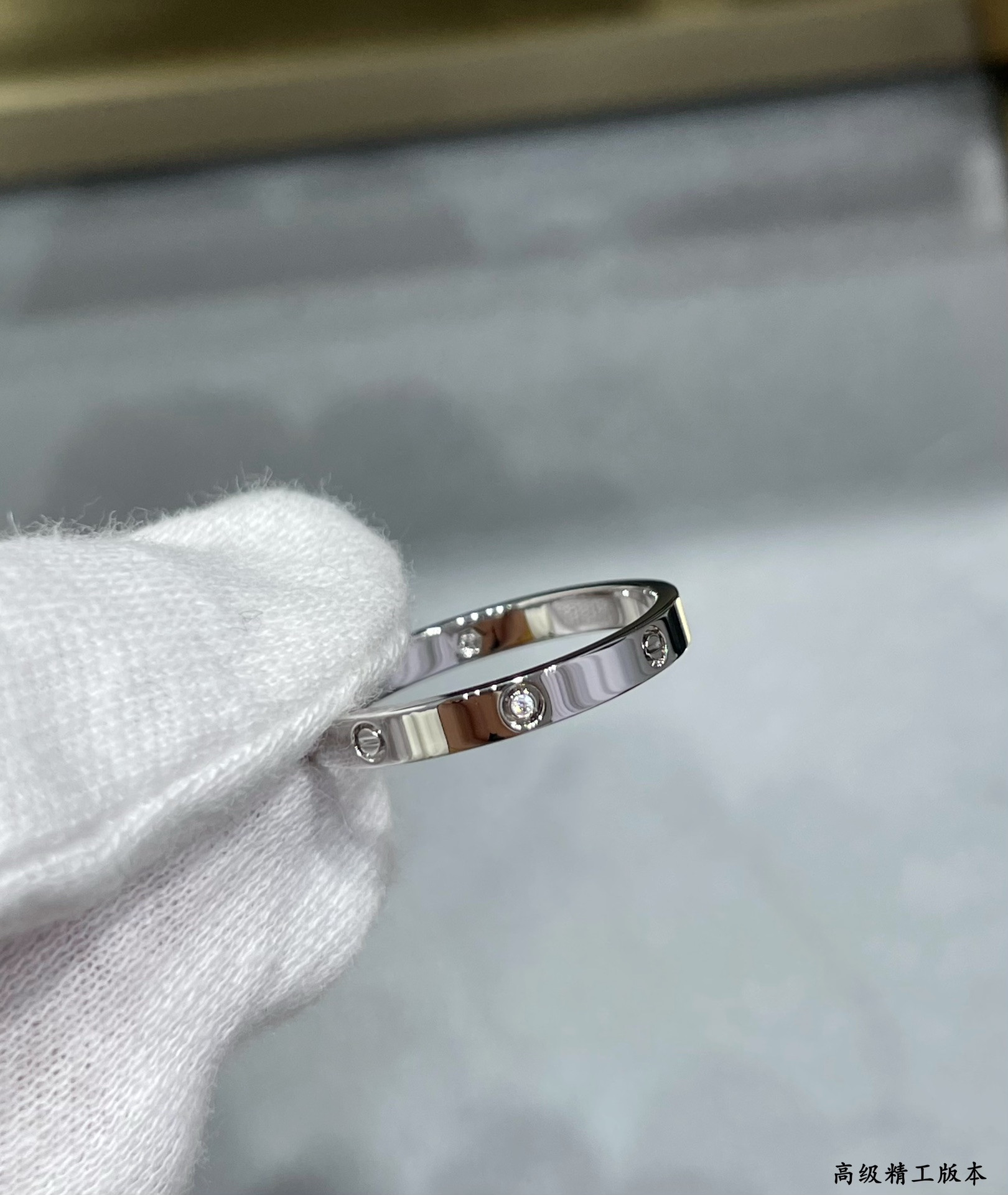 ca*t*er narrow version four Di*m*nd love ring