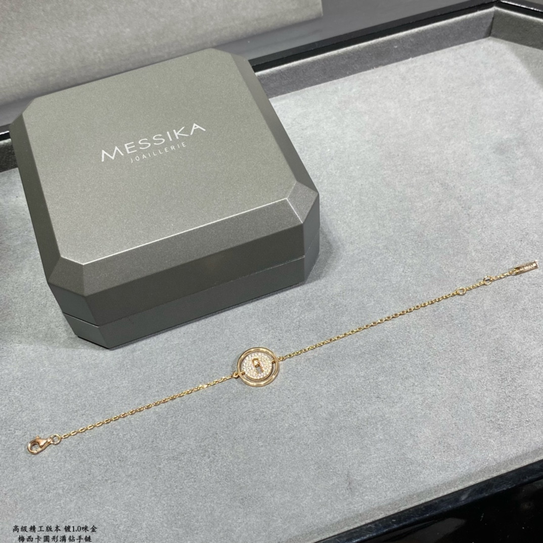 messika round full Di*m*nd swinging bracelet
