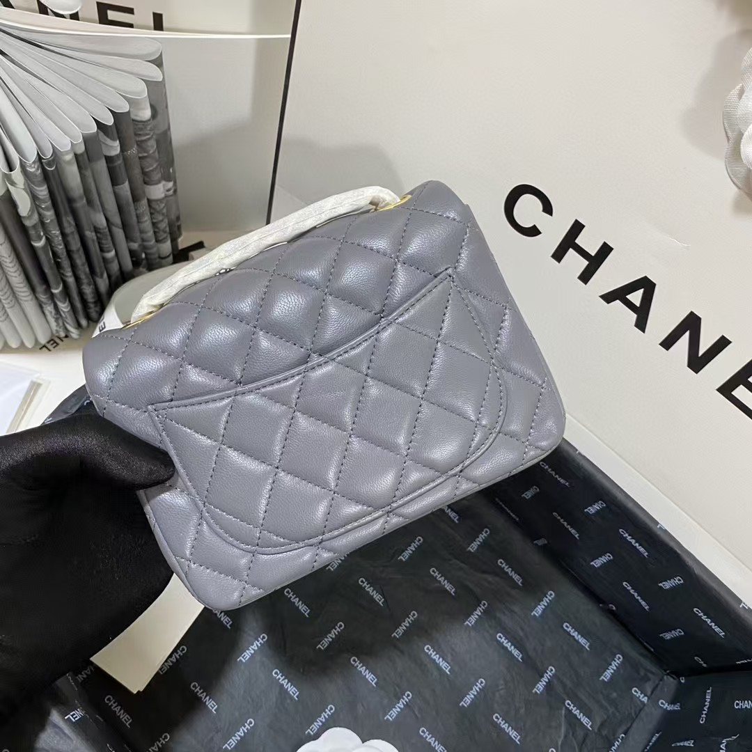 Ch*el evening bag 17cm