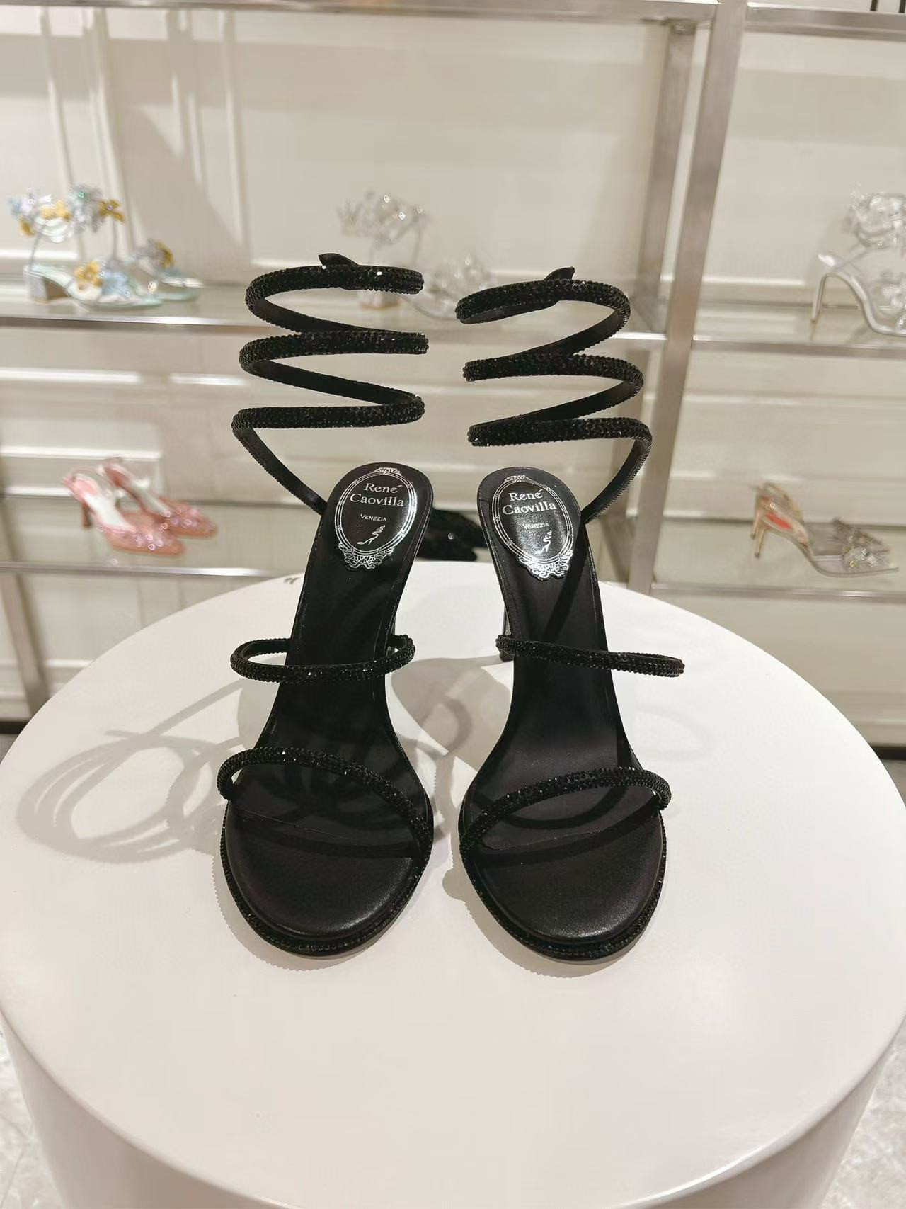 UA RENÉ CAOVILLA Cleo Pumps Sandals 95mm