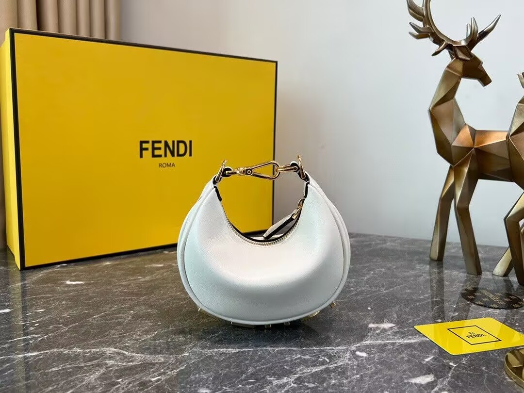 F**di nano F**digraphy hobo bag 14x5x16.5cm