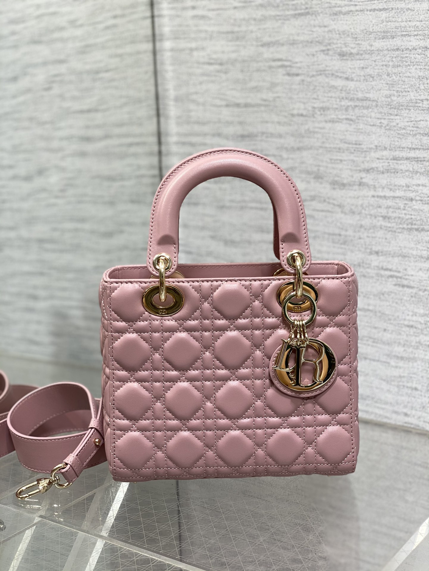 small lady D*or my abcD*or bag 8 x 6.5 x 3 inches