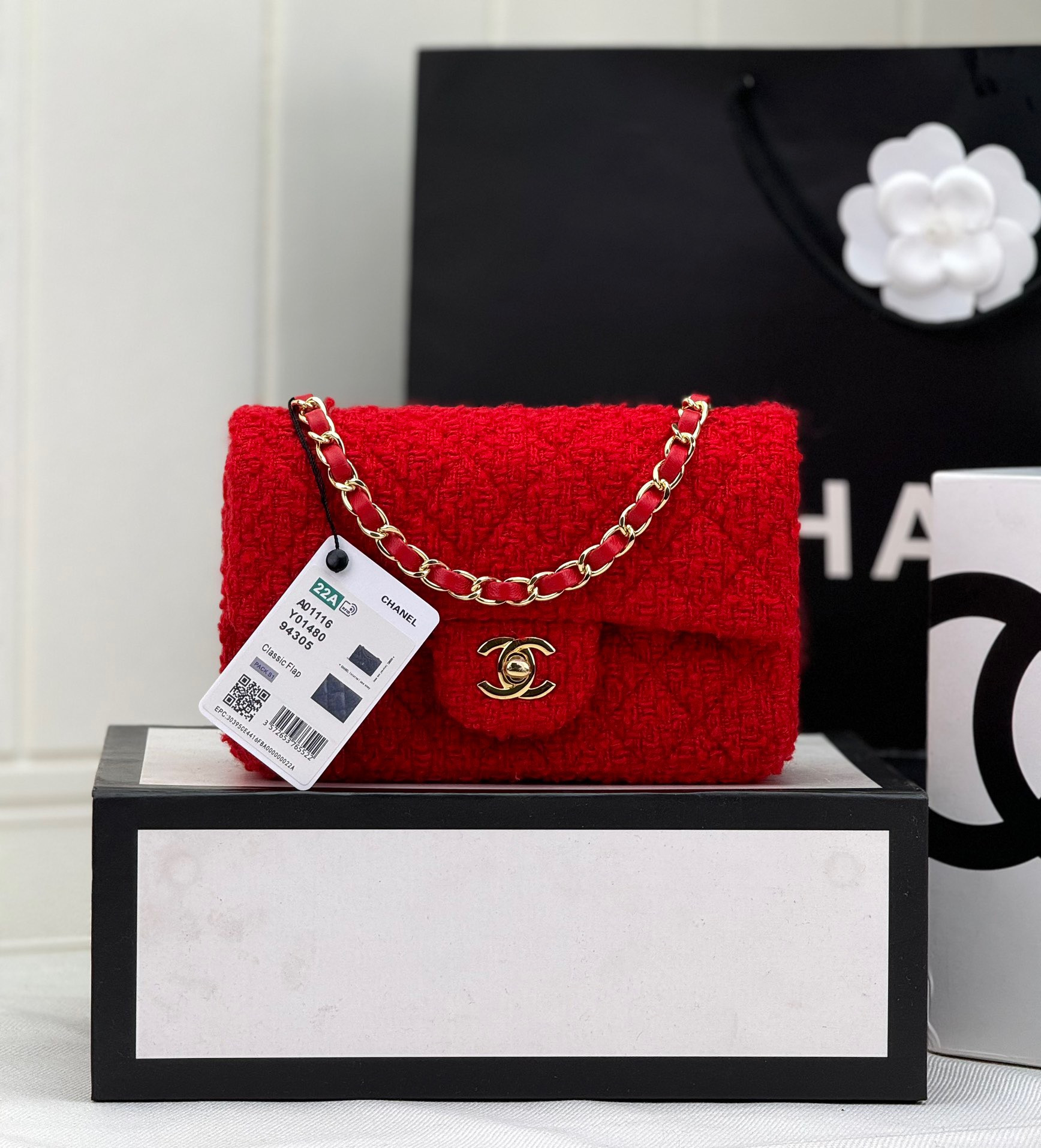 Ch*el mini classic 11.12 handbag 20 12 × 20 × 6 cm