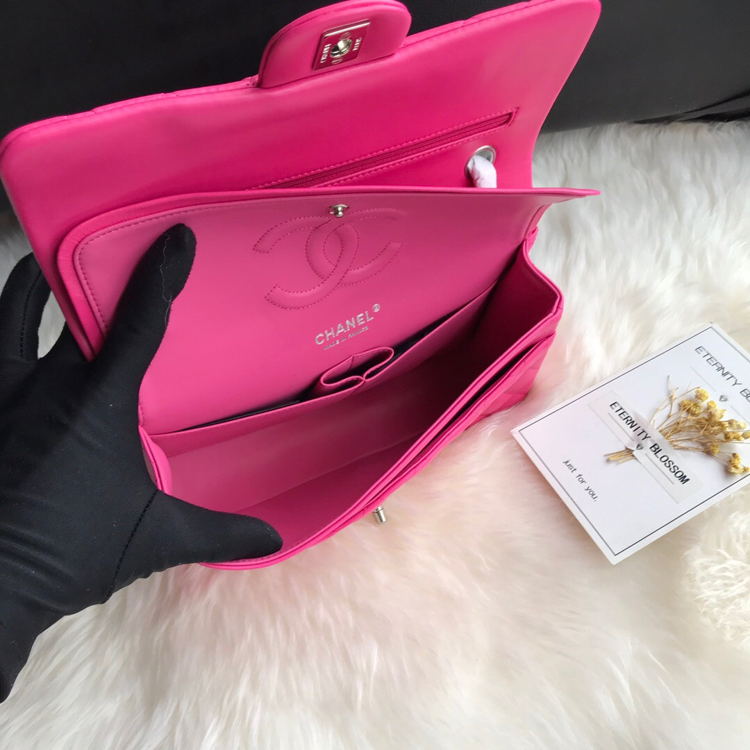 Ch*el classic handbag 15.5 × 25.5 × 6.5 cm