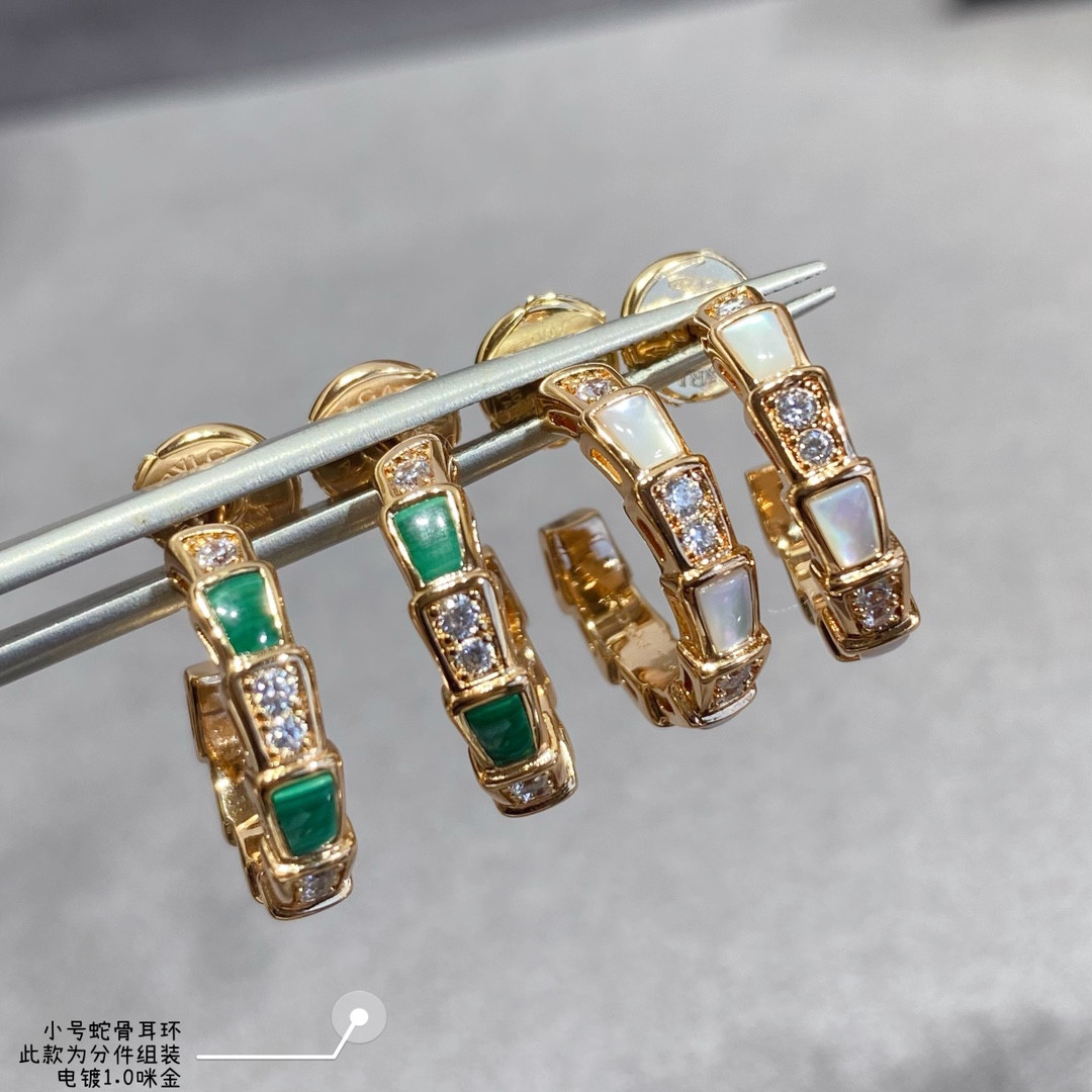 B*l*ai small snake bone earrings