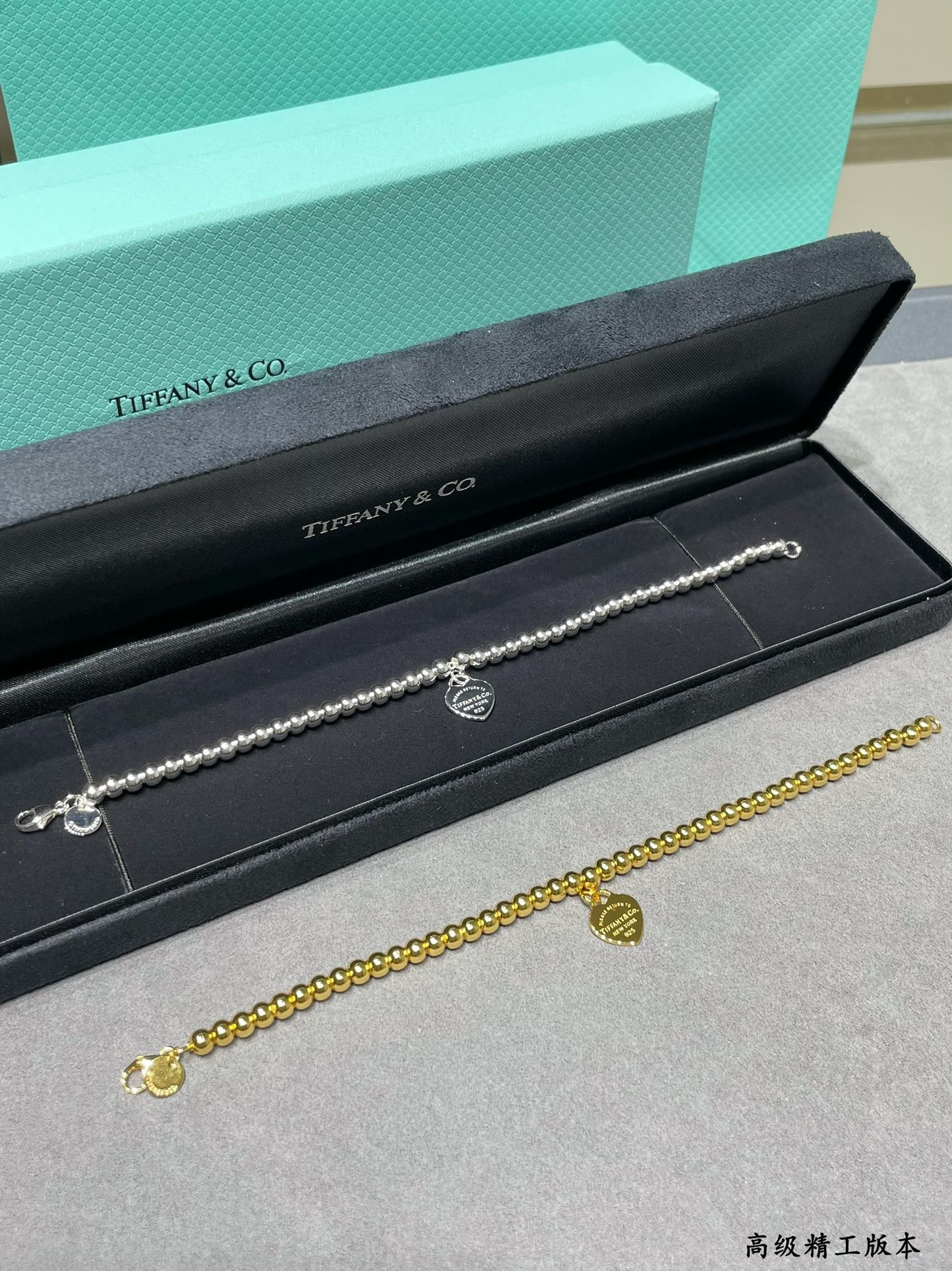 T*f*ny & co. beads & hearts bracelet ag925