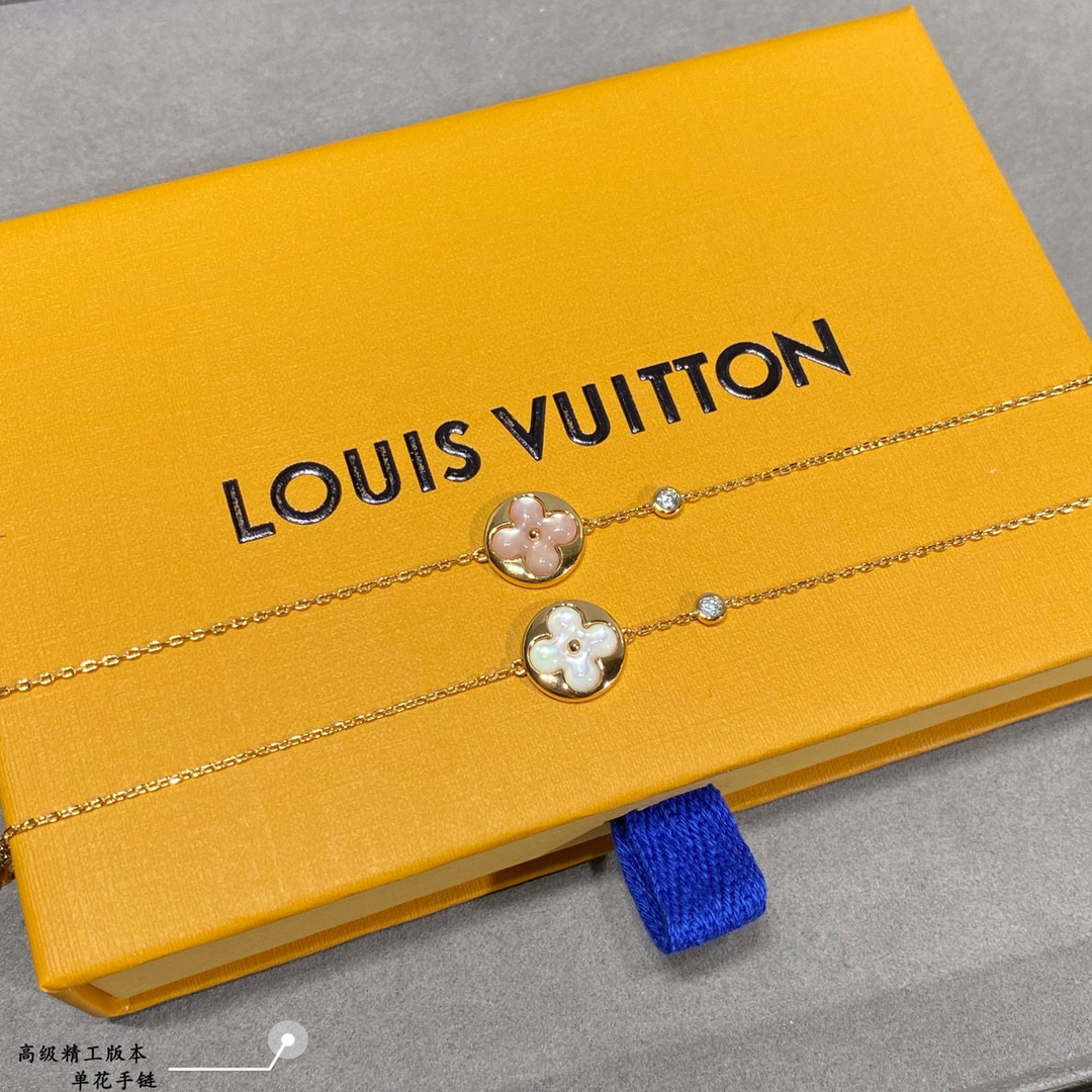l0*is V*t0n single flower bracelet