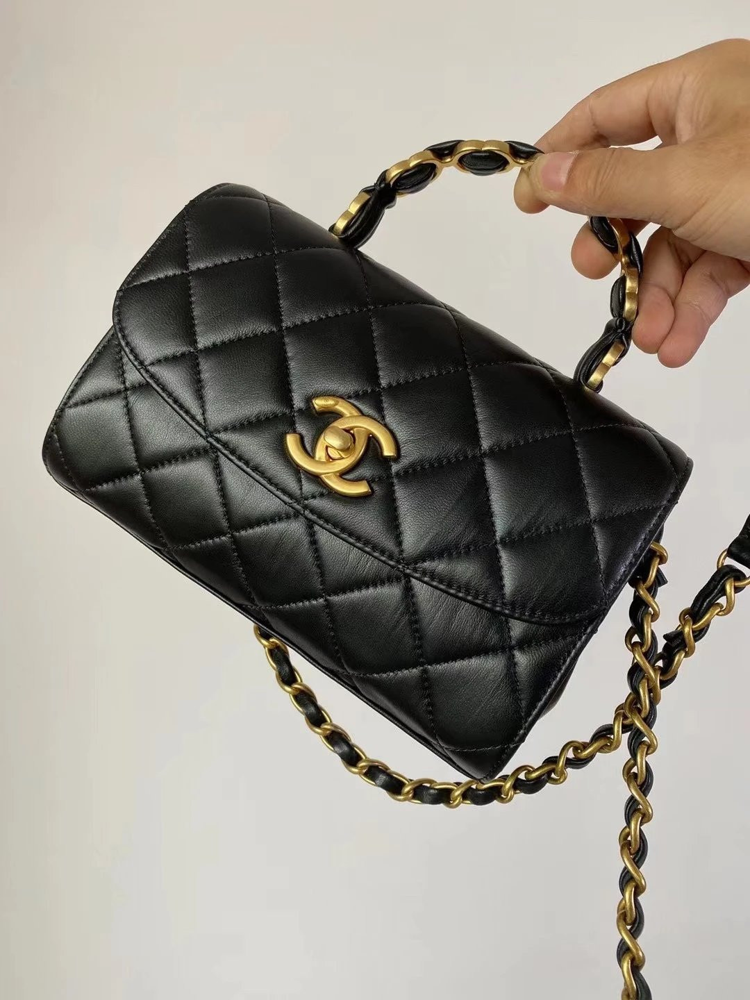 Ch*el mini flap bag 19.5cm