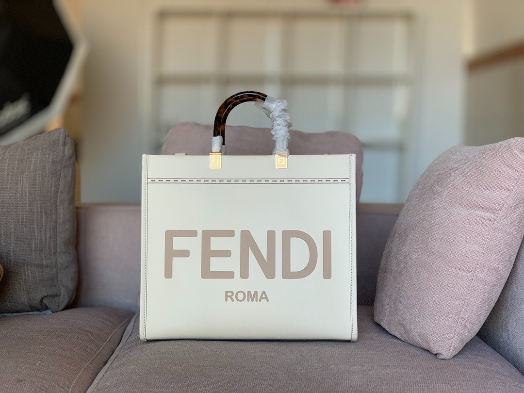 F**di sunshine medium tote shopping bag