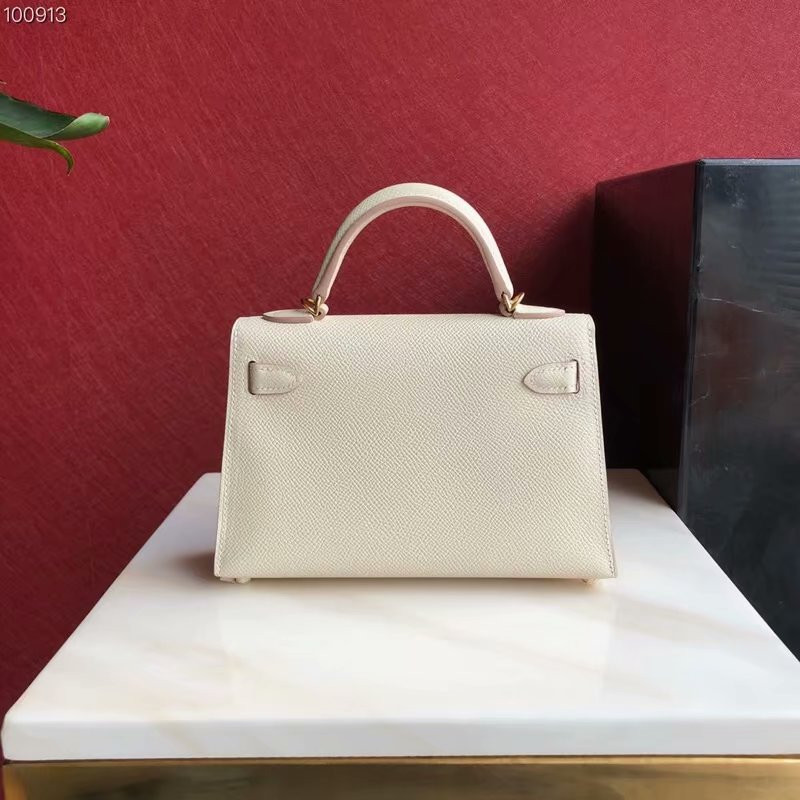 H**mes epsom handmade kelly mini 19