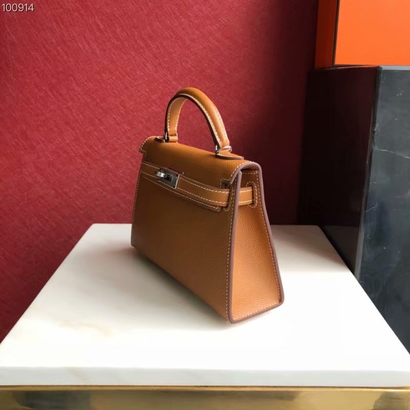 H**mes epsom handmade kelly mini 19