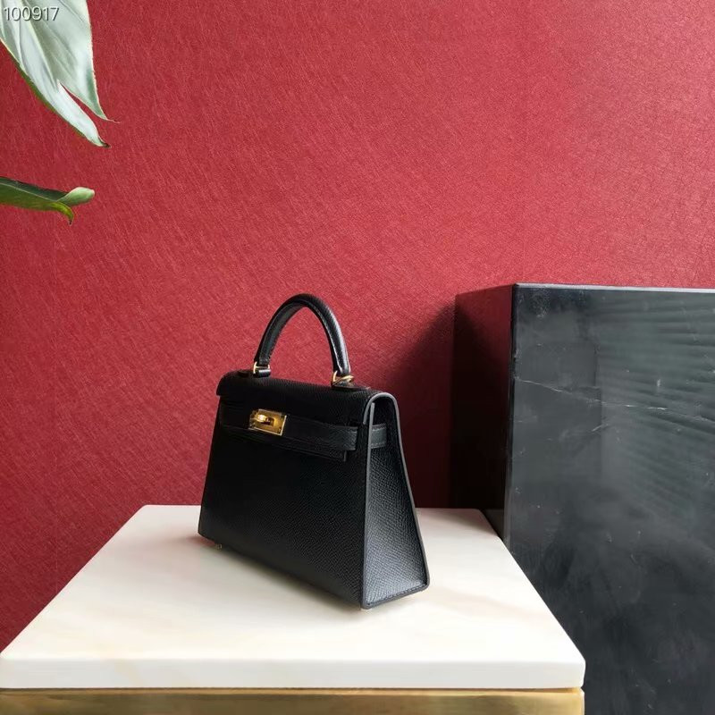 H**mes epsom handmade kelly mini 19