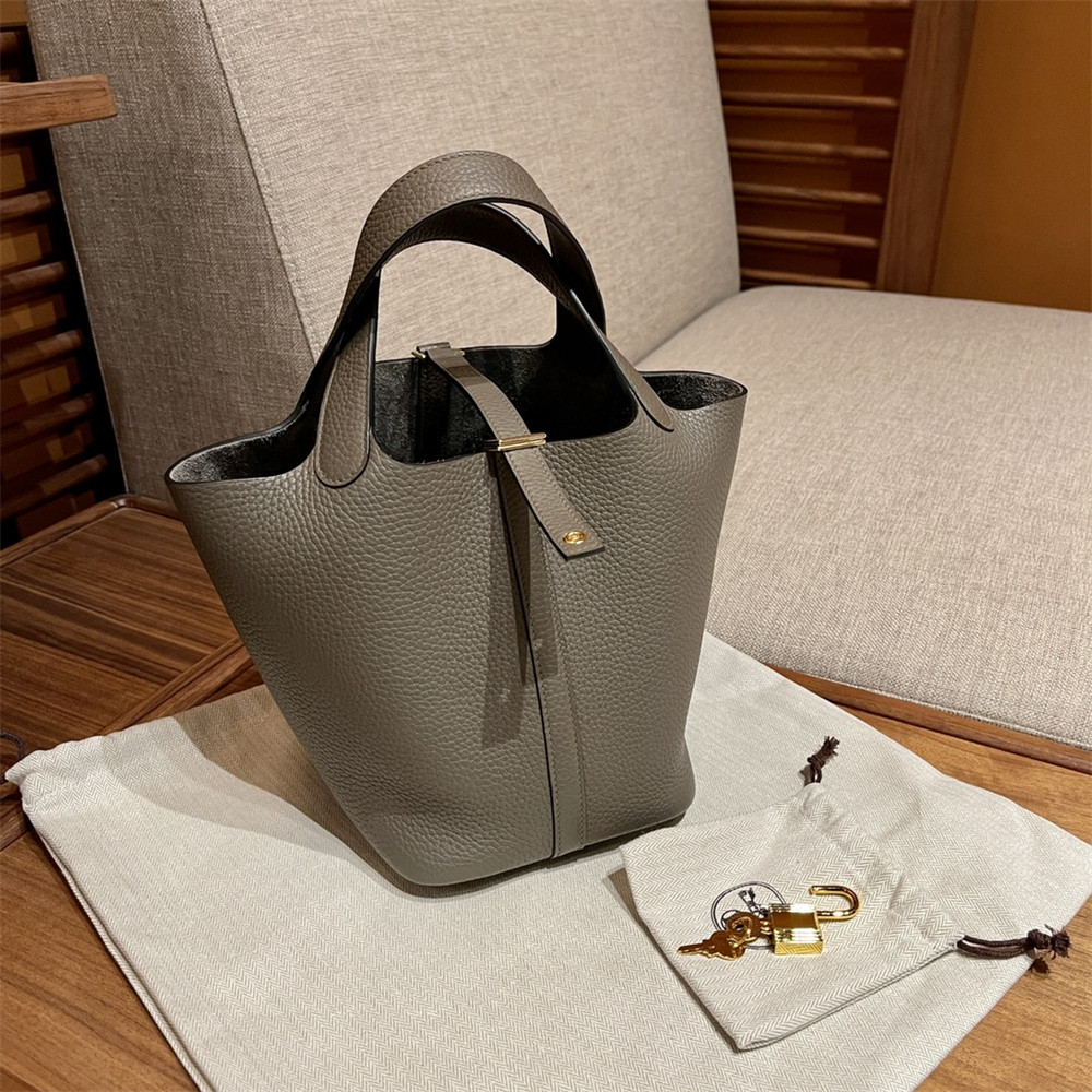 Hermès Picotin 18cm pewter gray without original box