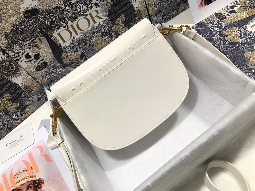 medium D*or bobby bag latte box calfskin