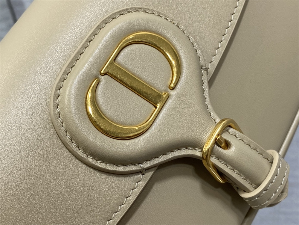 D*or bobby east-west bag sand-colored box calfskin