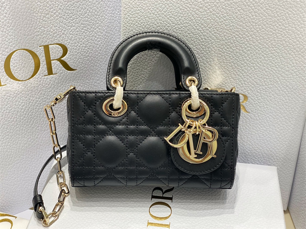 D*or mini lady d-joy bag black 16 x 9 x 5 cm