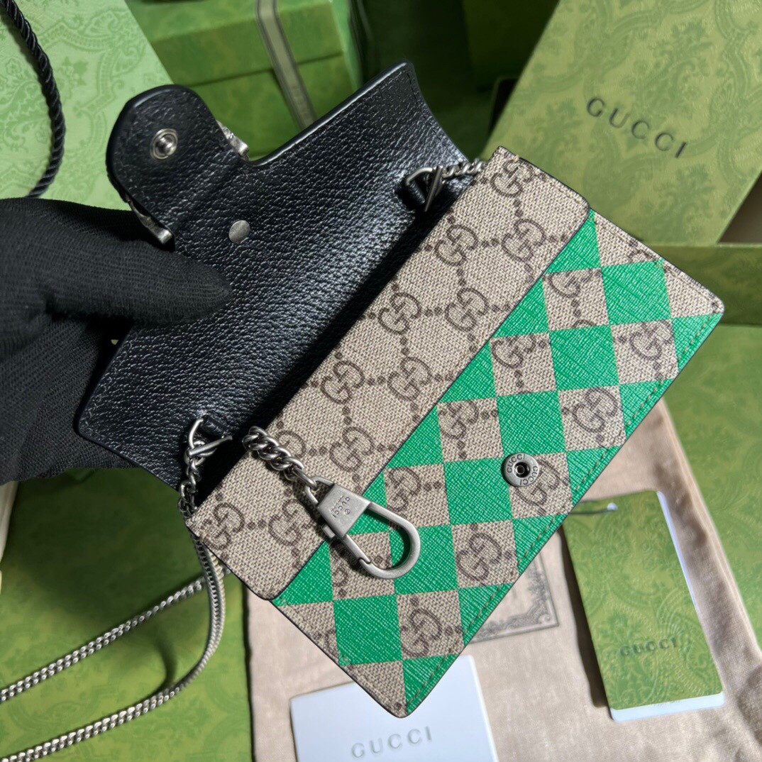 g*u*i dionysus gg S*p*e S*per mini bag 6.5"wx3.9"hx1.6"d