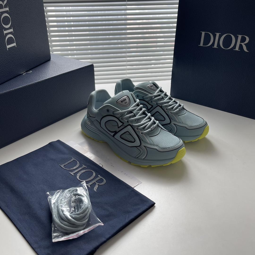 ua D*or b30 sneaker blue mesh and technical fabric