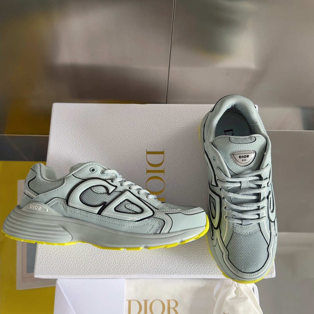 ua D*or b30 sneaker blue mesh and technical fabric