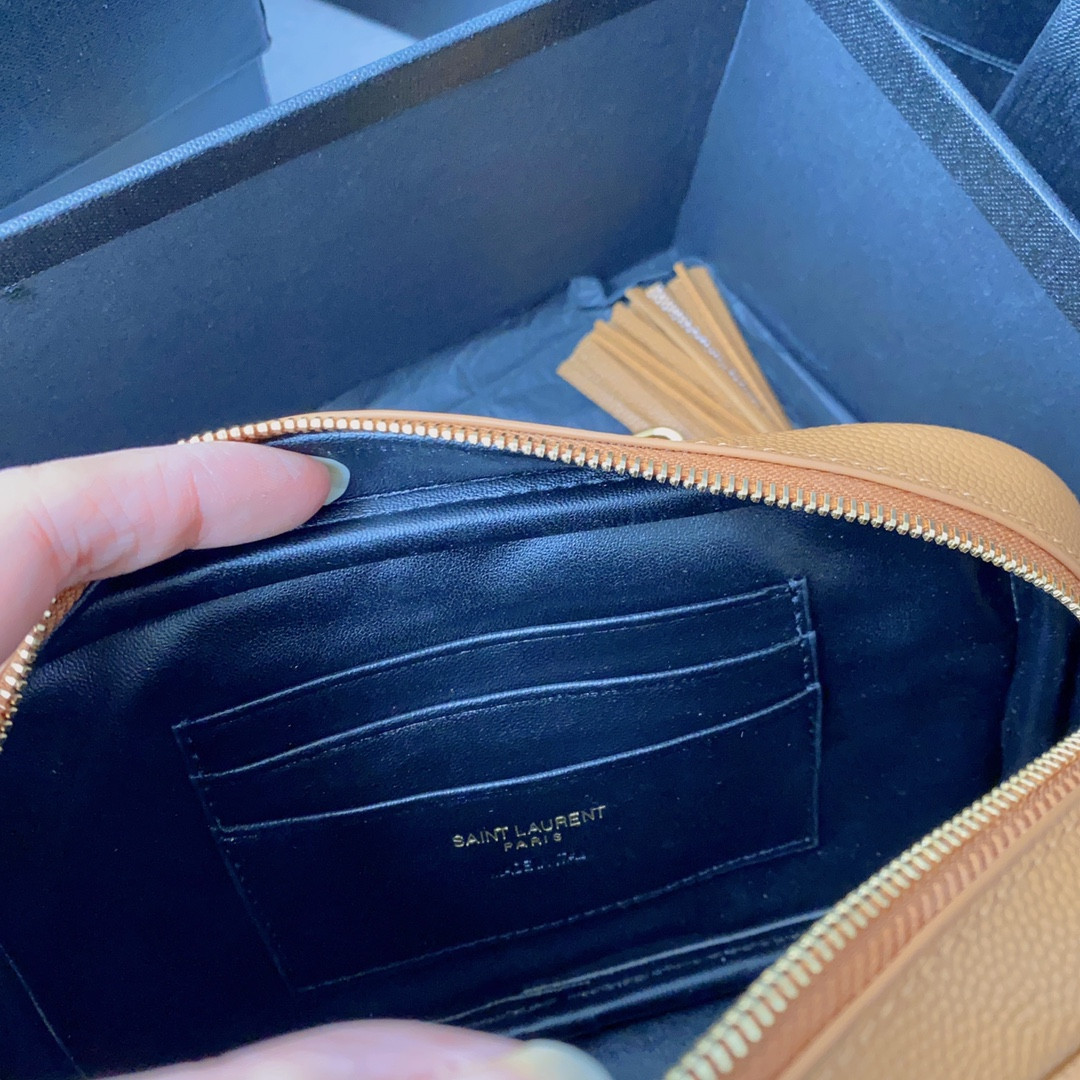 Y*L mini lou in quilted leather 7.5 x 4.1 x 2 inches
