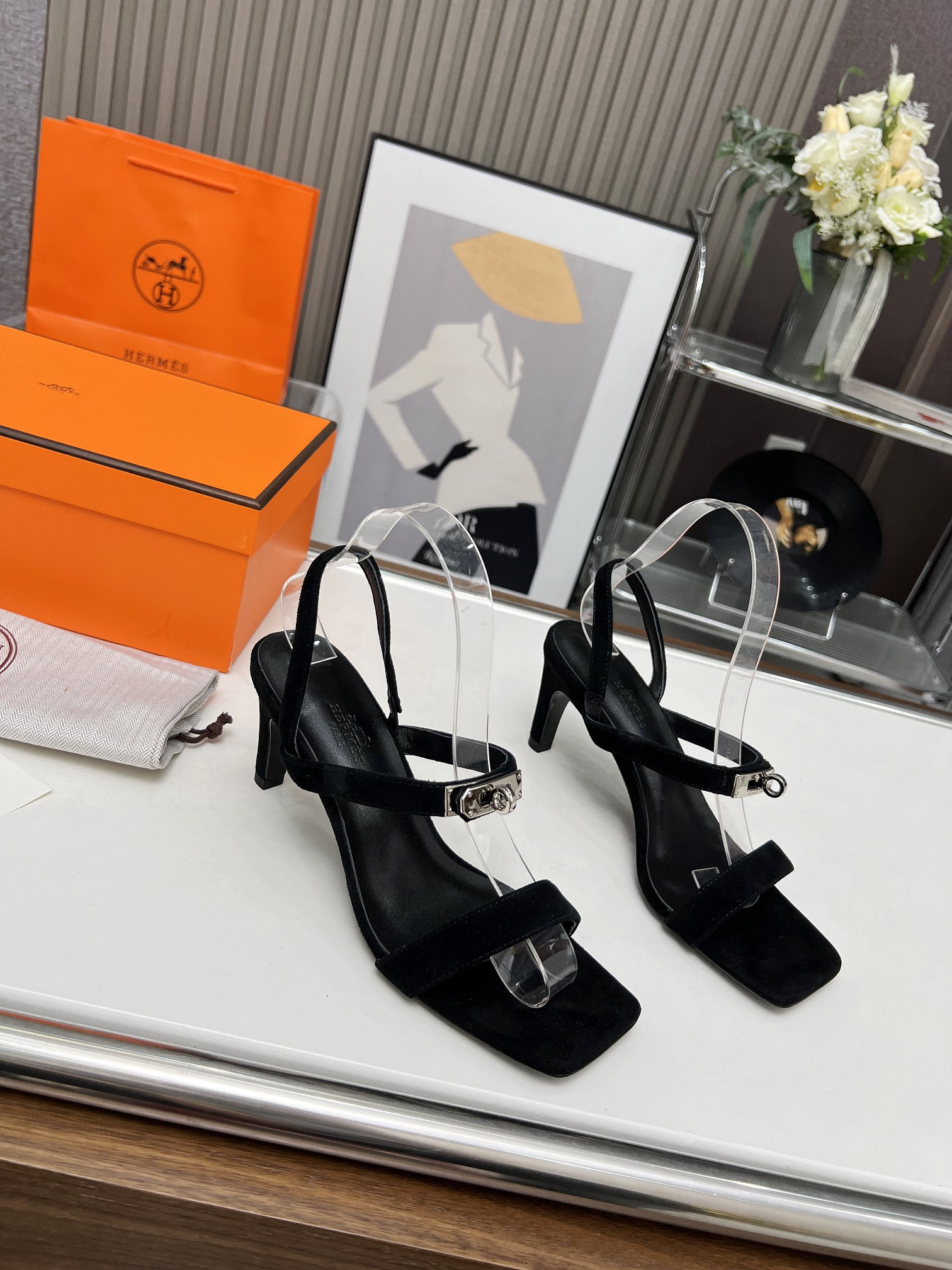 UA Hermès Glamour 95 sandal