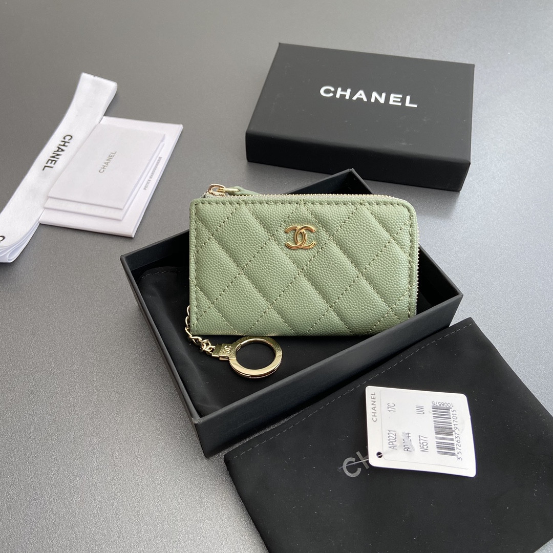 Ch*el card holder 11.5×7.5×1.5cm