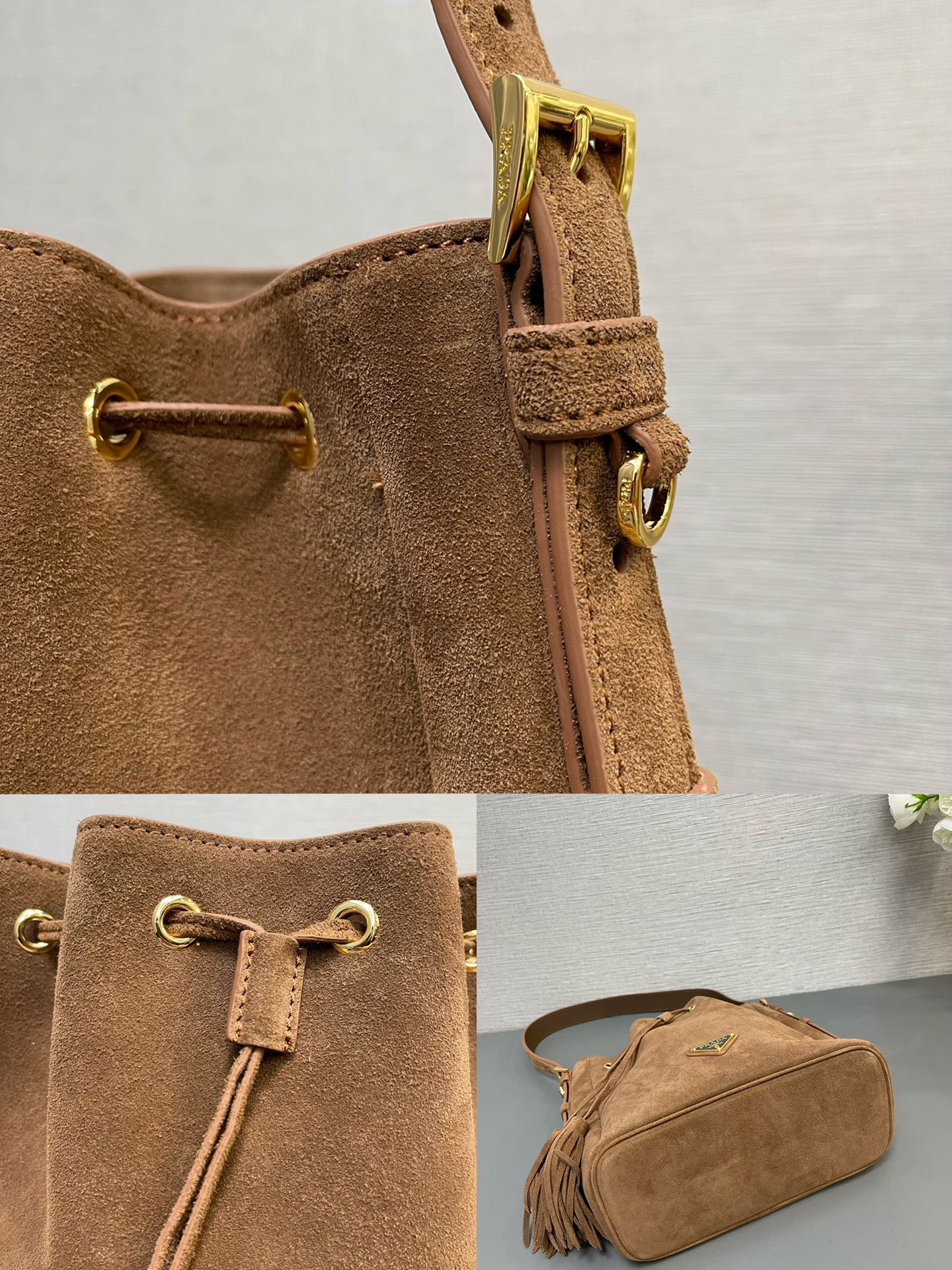 Pra*a mini-bucket bag 22x22x13cm