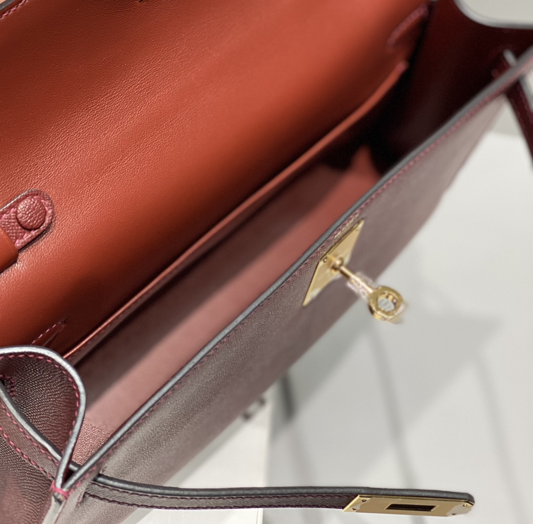 Hermès Kelly Elan Epsom16x27.8x4cm