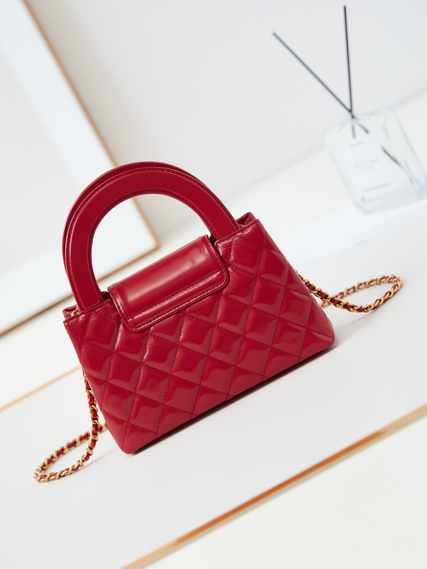 Ch*el 23k kelly 19x13x7cm