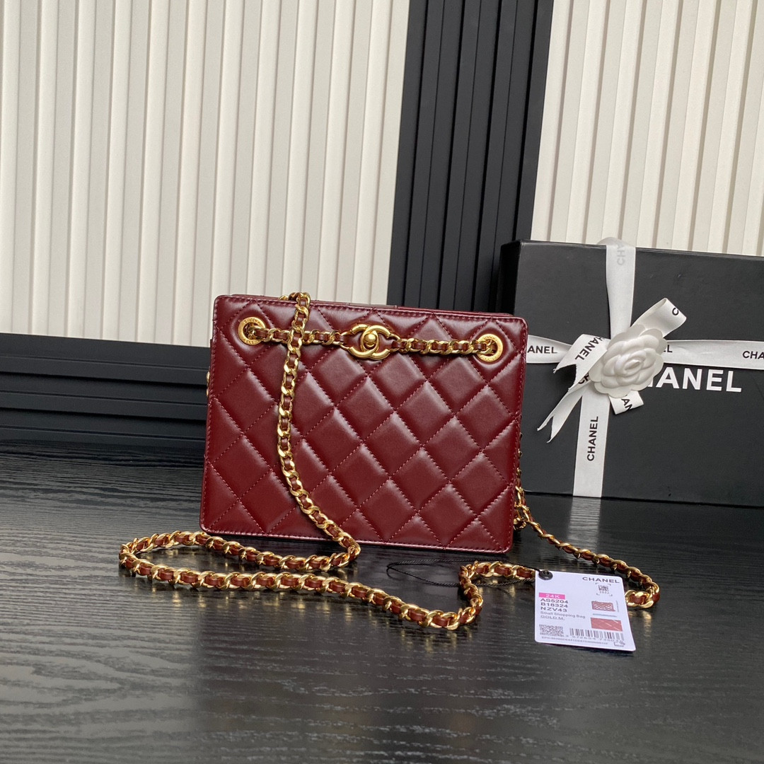 Ch*el 24k handbag 16×21×7cm