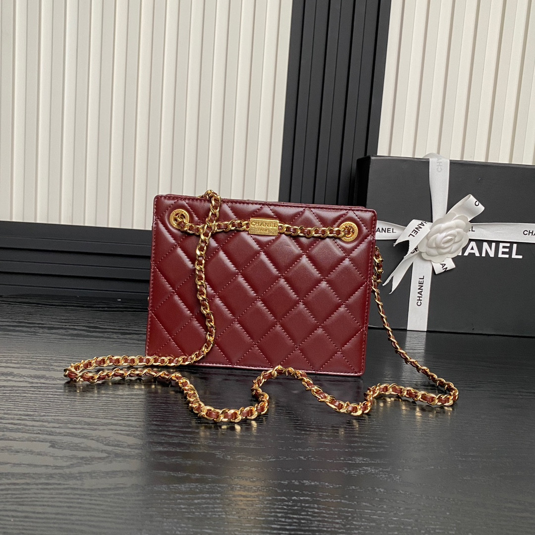 Ch*el 24k handbag 16×21×7cm