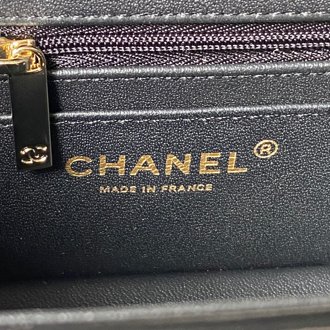 Ch*el 23k wallet on chain handbag 10.5×17×8cm