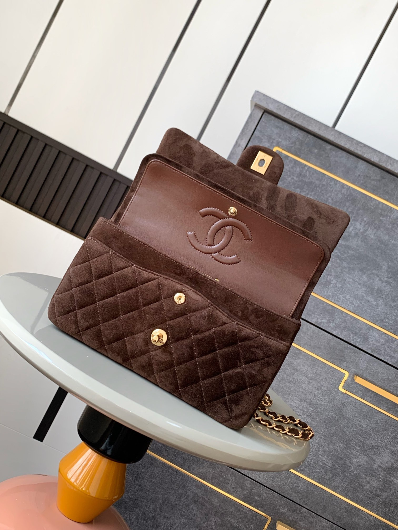 Ch*el classic 11.12 handbag 25 15.5×25.5×6.5cm