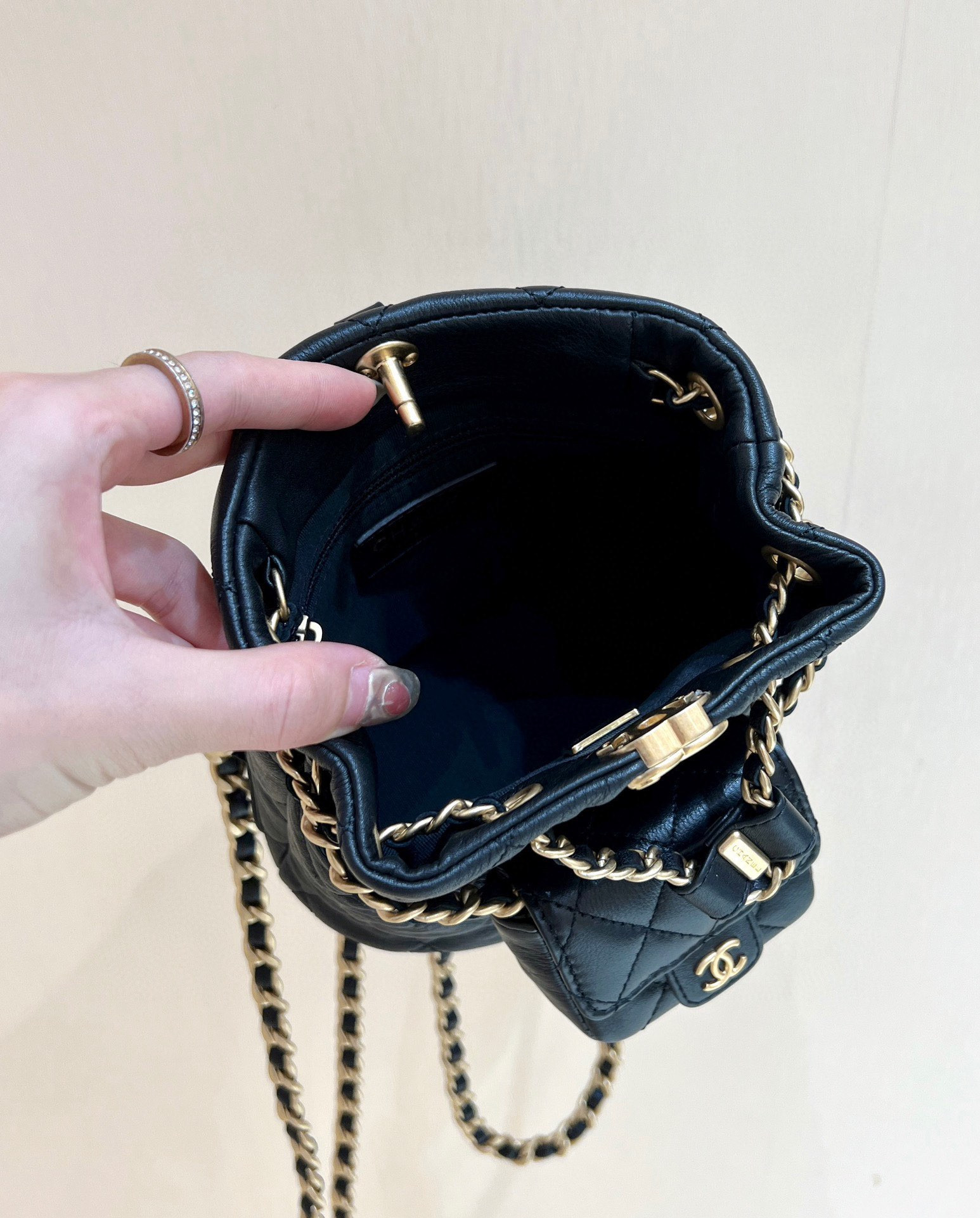 Ch*el backpack 16.5x17x12cm
