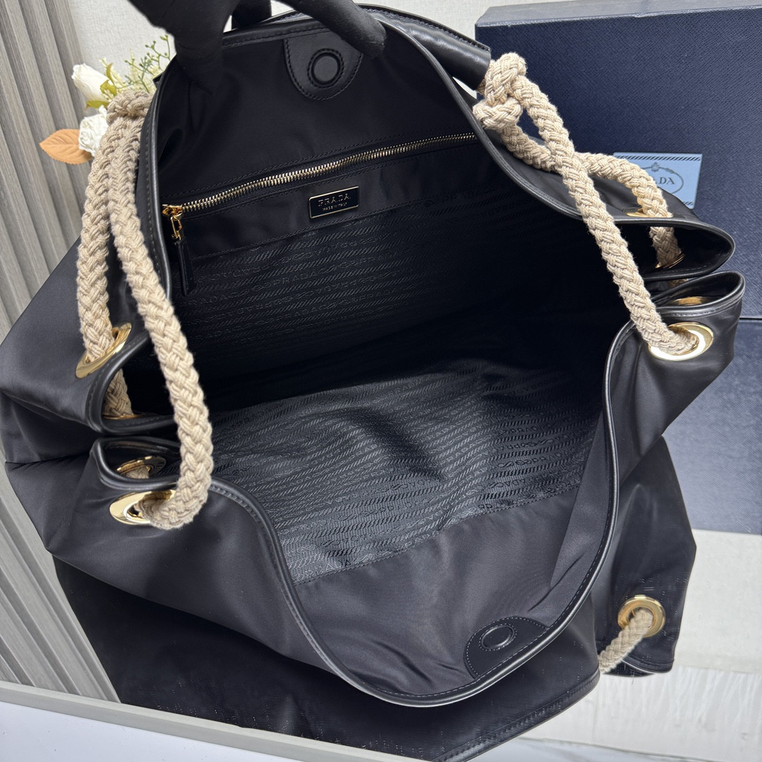 Pra*a mariner large re-nylon shoulder bag 48x39x14cm