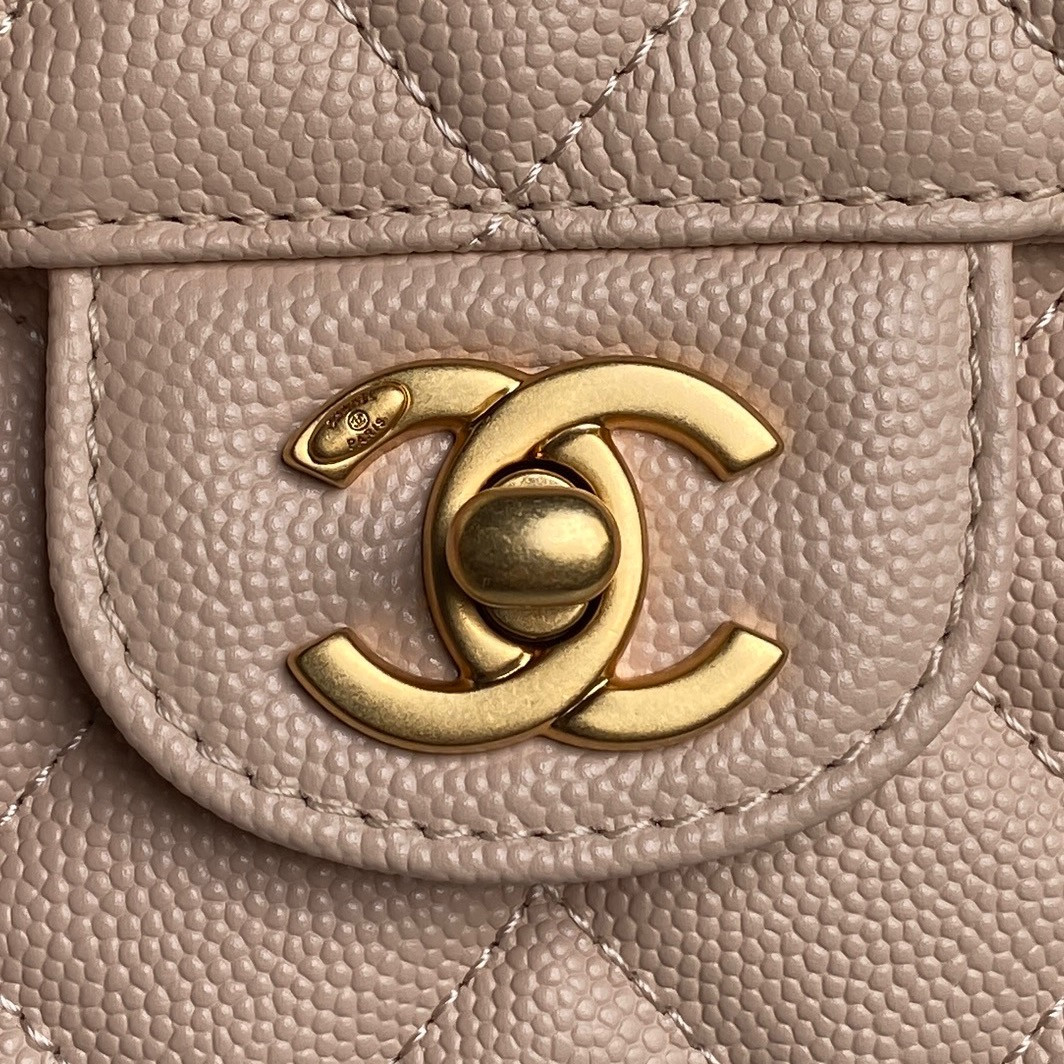 Ch*el flap handbag as5239 18×13×5.5cm