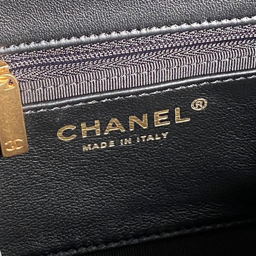 Ch*el flap handbag as5317 22x23.5x6cm